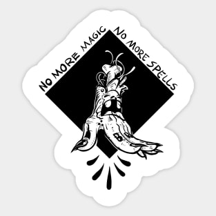 No Magic No Spells Sticker